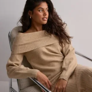 Only - Beige - Onljeanett Life L/S Off Shoulder Cc