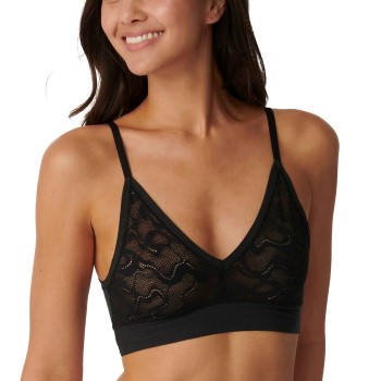 Sloggi Bh GO Allround Lace Bralette Sort One Size Dame Sloggi Bh GO Allround Lace Bralette Sort One Size Dame