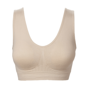 Trofé Heidi BH top, beige, Størrelse: S, Dame