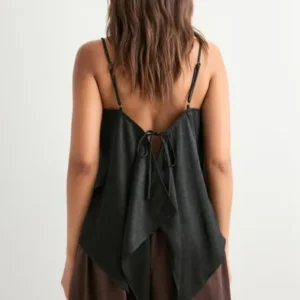 Vero Moda - Sort - Vmmollie Drapy Singlet Top Wvn Ga