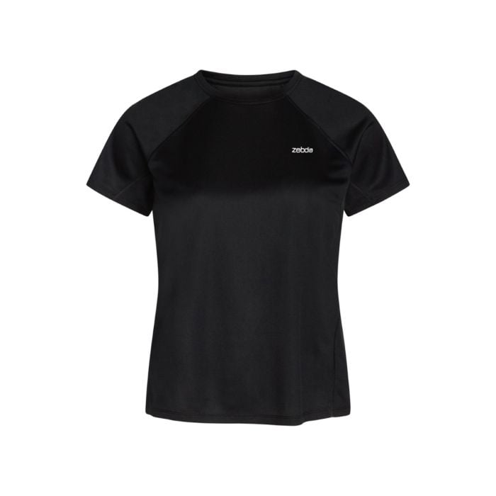 Zebdia Sort Sports T-shirt til Løb - Komfortabel og Åndbar SS Tee til Aktivitet Zebdia Sort Sports T-shirt til Løb - Komfortabel og Åndbar SS Tee til Aktivitet