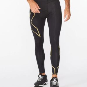 2XU MCS Kompressionstights Herre L - Sort, Reflekser, Lommer, Optimal Støtte