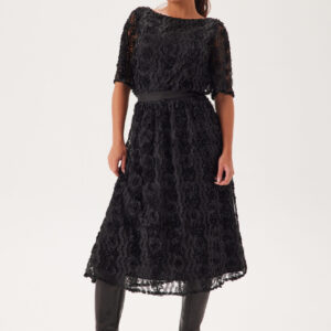 3D Flower Midi Skirt