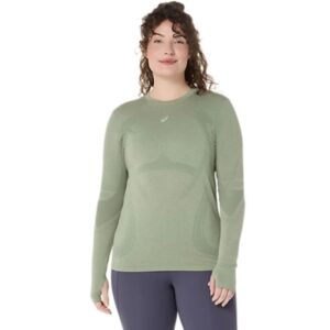 ASICS Road Seamless LS Top M Dame Grøn - Ideel til løb og træning med optimal komfort
