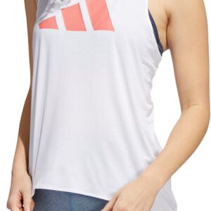 Adidas 3stripes Logo Træningstop Dame Hvid