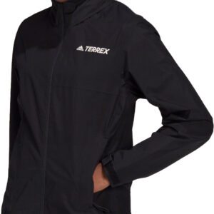 Adidas Terrex Multi Rain.rdy Primegreen Twolayer Regnjakke Dame Xl Sort