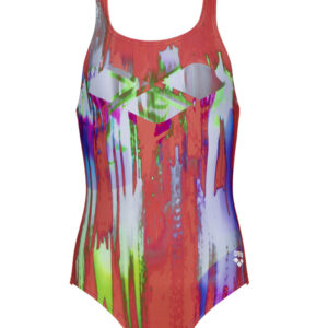 Arena Colour Bleeding Vback One Piece Badedragt Dame 67 Multifarvet