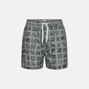 Badeshorts "willy" | 100% polyester | Grå/grøn