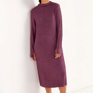 Blød jerseykjole med lommer