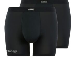 Bruno Banani 2P All Day Long Shorts Sort bomuld Small Herre