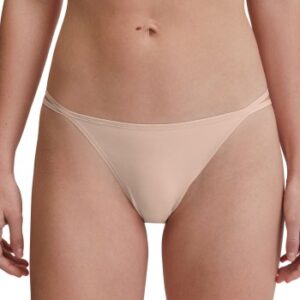 Calida Trusser Sleek Skin Low Cut Tanga Brief Beige X-Small Dame