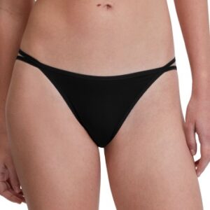 Calida Trusser Sleek Skin Low Cut Tanga Brief Sort Medium Dame