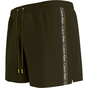 Calvin Klein Badebukser Medium Drawstring Swim Shorts Mørkgrøn polyester Large Herre Calvin Klein Badebukser Medium Drawstring Swim Shorts Mørkgrøn polyester Large Herre