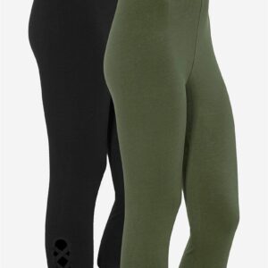 Capri leggings med dejlige detaljer 2-pack