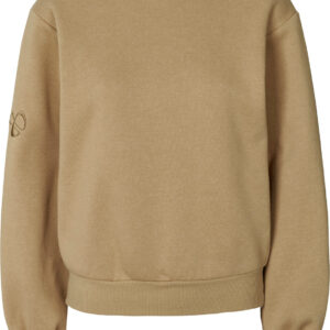 Carite Round Neck Sweatshirt Dame Brun