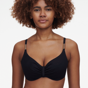 Chantelle Icon bikini top med bøjle, sort, Størrelse: 90E, Dame