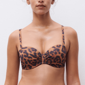 Chantelle Sauvage bikini top med bøjle, leopard, Størrelse: 75C, Dame