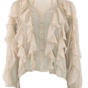 Continue - Skjorte - Lissa Flounce B - Sand