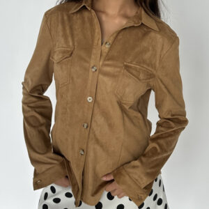 Continue - Skjorte - Ronja suede - Cognac