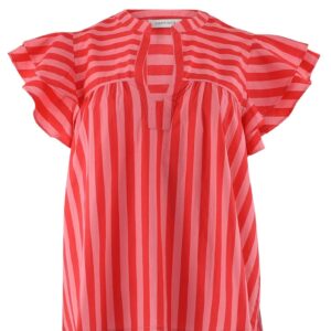Continue - Top - Christel Red Stripe - Stribe Pink