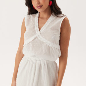 Cotton Dobby Dot Blouse