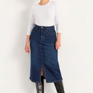 Cowboynederdel med slids foran