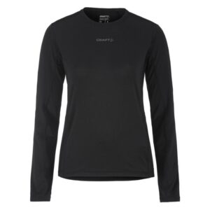 Craft ADV Essence LS Tee Sort XL Dame - Let dit løb være komfortabelt og stilfuldt