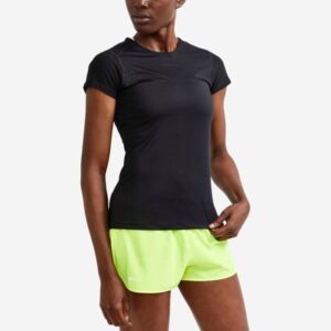 Craft ADV Essence Slim Tee M - Sort T-shirt til løb med optimal komfort og åndbarhed