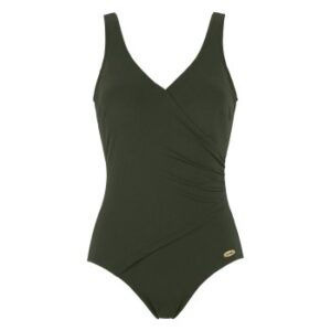 Damella Julia Chlorine Resistant Swimsuit Mørkgrøn polyamid 54 Dame