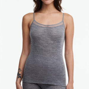 Femilet Juliana chemise top, grå, Størrelse: 42, Dame