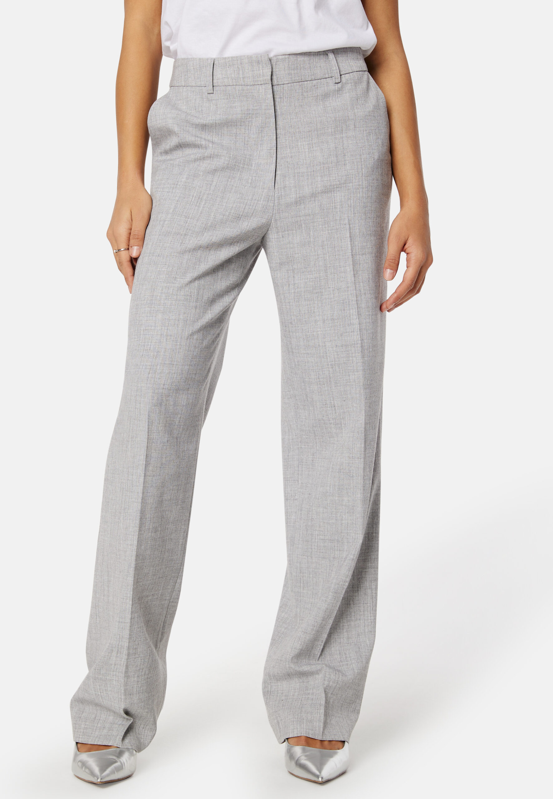 High Waist Melange Suit Pants High Waist Melange Suit Pants