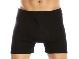 JBS Basic Fly Boxer Sort bomuld Small Herre