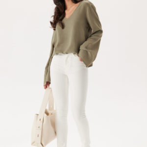 Linen Wide Sleeve Blouse