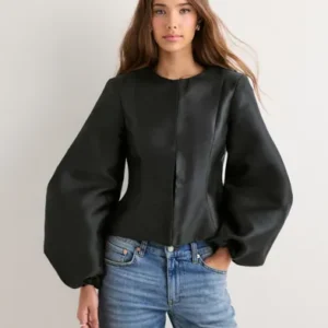 Malina - Sort - Vendela Balloon Sleeve Blouse
