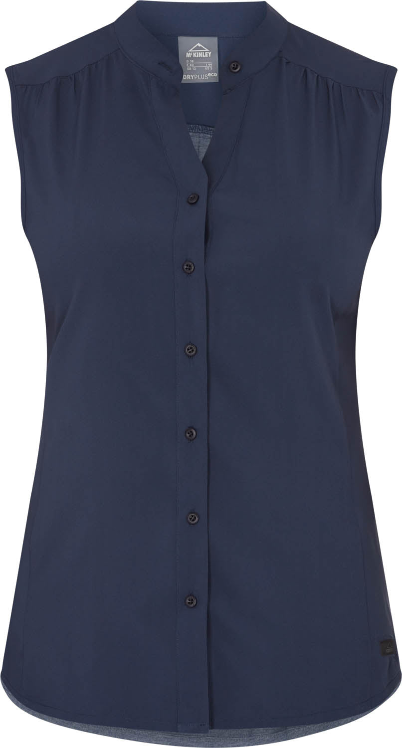 Mckinley Lelica Ærmeløs Skjorte Dame 48 Blå Mckinley Lelica Ærmeløs Skjorte Dame 48 Blå