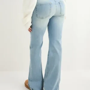 Nelly - Blå - No Waist Bootcut Jeans