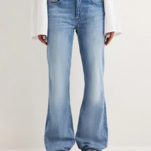 Nelly - Blå - Soft Bootcut Jeans