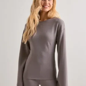 Nelly - Brun - Luxury Wide Sleeve Sweat