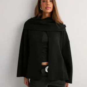 Neo Noir - Sort - Wals Knit Scarf Blouse
