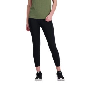 New Balance Athletics Sleek 23 Inch High Rise Legging Str. M Sort Dame