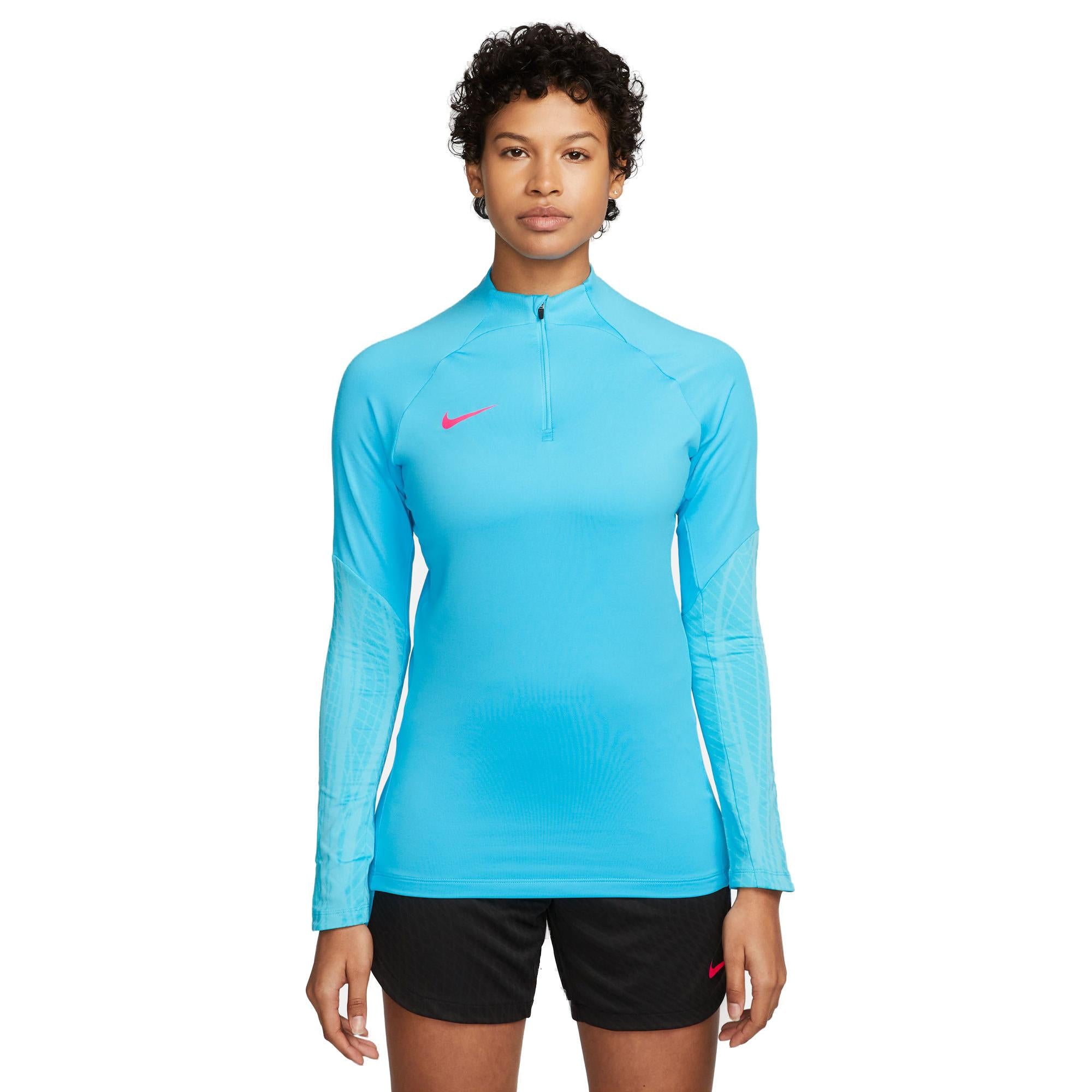 Nike Drifit Strike Drill Træningstop Dame Xl Blå Nike Drifit Strike Drill Træningstop Dame Xl Blå