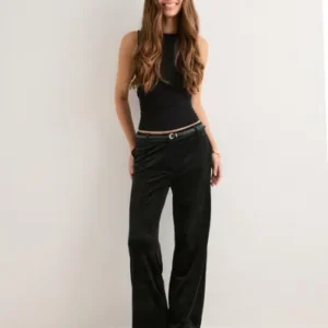 Only - Sort - Onlkayle-Elsy Straight Velvet Pant
