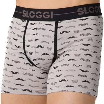 Sloggi 2P Men GO Movember Short Sort/Hvid bomuld Medium Herre Sloggi 2P Men GO Movember Short Sort/Hvid bomuld Medium Herre