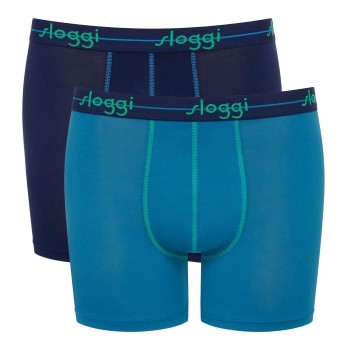 Sloggi 2P Men Start Short C2P Blå bomuld Medium Herre Sloggi 2P Men Start Short C2P Blå bomuld Medium Herre