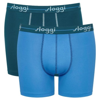Sloggi 2P Men Start Short C2P Blå/Lyseblå bomuld Small Herre Sloggi 2P Men Start Short C2P Blå/Lyseblå bomuld Small Herre