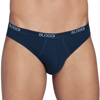 Sloggi For Men Basic Mini Marineblå bomuld Medium Herre Sloggi For Men Basic Mini Marineblå bomuld Medium Herre
