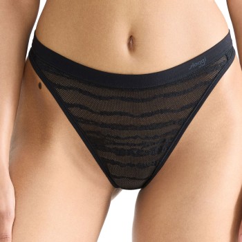 Sloggi Trusser FREE Evolve Lace String Sort Sloggi 01 Dame Sloggi Trusser FREE Evolve Lace String Sort Sloggi 01 Dame