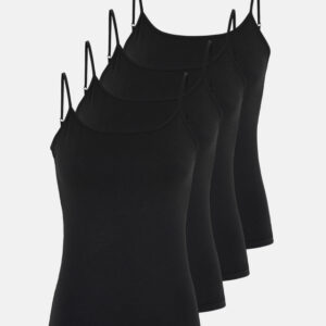 Stroptop 4-pak | Bambusviskose | Sort