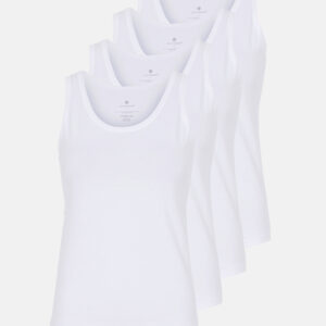 Stroptop 4-pak | GOTS bomuld | Hvid