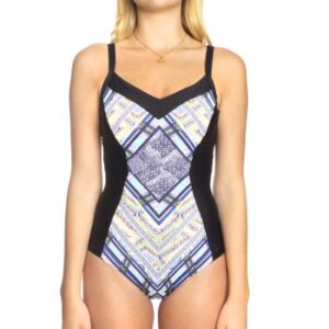 Sunseeker Tribe Attack Swimsuit Sort mønstret E 40 Dame